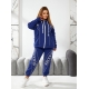 Жіночий теплий спортивний костюм колір джинс