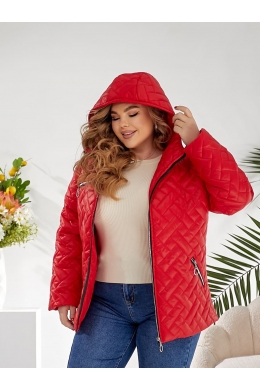Жіноча демісезонна куртка червоного кольору