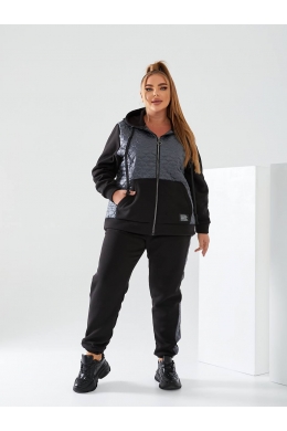 Жіночий теплий спортивний костюм колір графіт