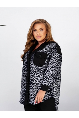 Жіночий костюм блуза та штани колір сірий