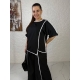 Жіночий костюм двійка вільного крою чорного кольору