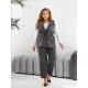 Жіночий костюм двійка жилет і штани колір графіт