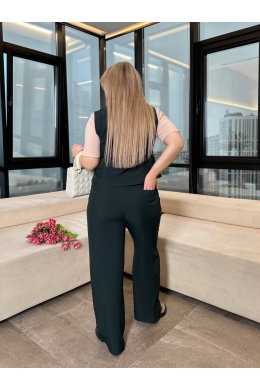 Жіночий костюм двійка колір пляшка