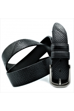 Шкіряний ремінь чорний