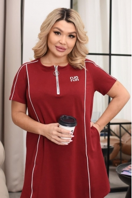 Жіноча сукня міді бордового кольору