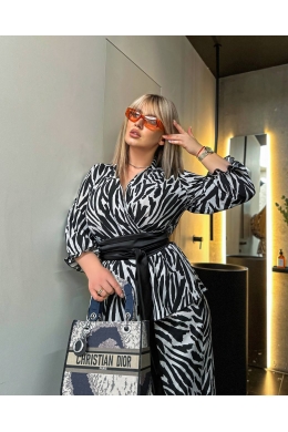 Жіночий костюм двійка зі спідницею колір чорний