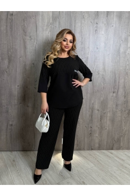 Жіночий костюм двійка колір чорний