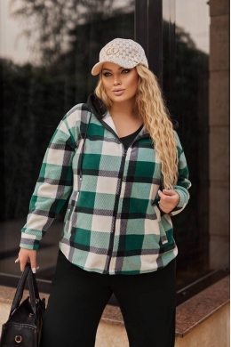 Жіночий флісовий бомбер колір мята