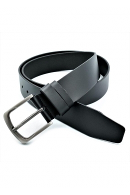 Ремінь чоловічий шкіряний Чорний