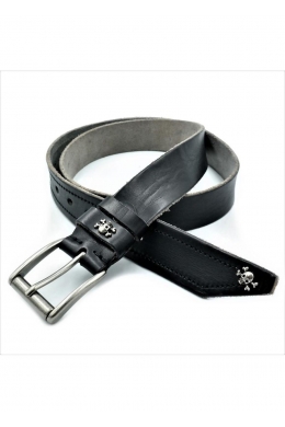 Чоловічий шкіряний ремінь чорний