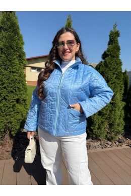 Жіноча демісезонна куртка блакитного кольору