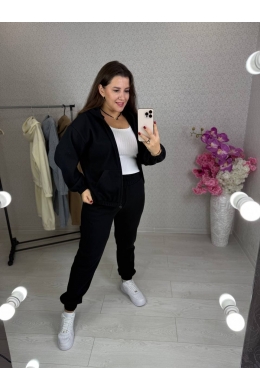 Жіночий костюм двійка колір чорний