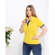 Жіноча футболка поло жовтого кольору