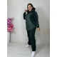 Жіночий костюм двійка колір смарагдовий