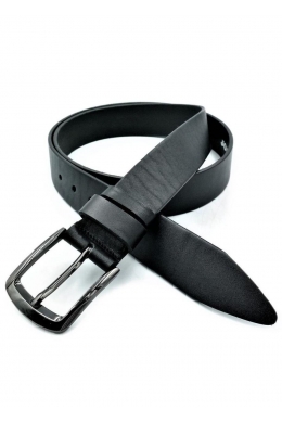 Ремінь чоловічий шкіряний чорний