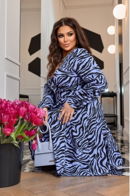 Жіноча сукня на запах колір джинс