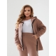 Жіночий теплий спортивний костюм колір мокко