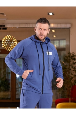 Чоловічий спортивний костюм колір джинс