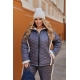 Жіночий зимовий теплий костюм двійка кольору графіт