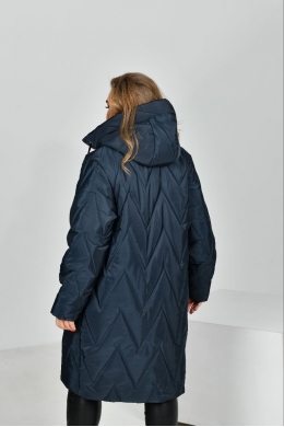 Жіноча тепла курточка колір синій