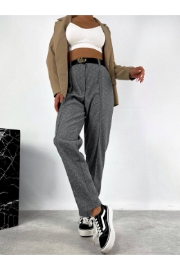 Жіночі теплі штани колір сірий