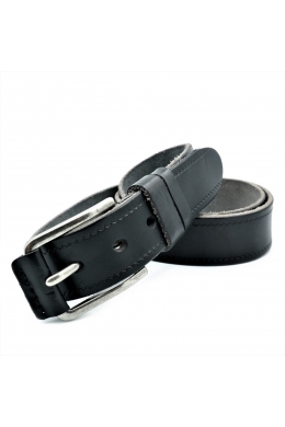 Чоловічий шкіряний ремінь чорний