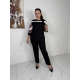 Жіночий костюм двійка колір чорний