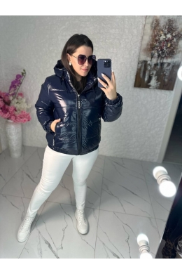 Жіноча тепла курточка колір синій