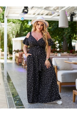 Жіночий комбінезон колір чорний