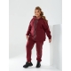 Жіночий теплий спортивний костюм колір бордо