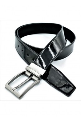 Ремінь чоловічий двосторонній Чорний