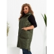 Жіночий жилет прямого крою колір хакі