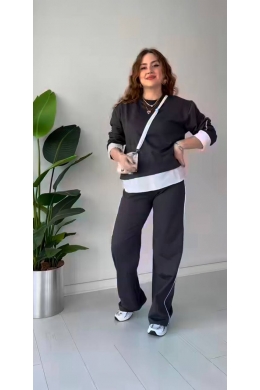 Жіночий костюм двійка колір графіт