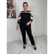 Жіночий костюм двійка колір чорний