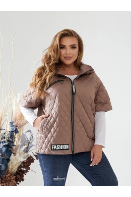 Жіноча жилетка колір мокко