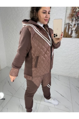 Жіночий костюм двійка колір капучино