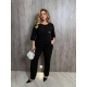 Жіночий костюм двійка колір чорний