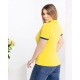 Жіноча футболка поло колір жовтий