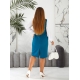 Комбіноване жіноче плаття вільного фасону колір морхвиля