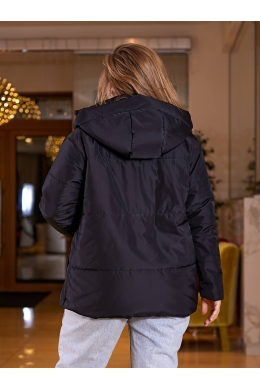Жіноча демісезонна куртка Канада чорного кольору