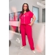Жіночий костюм двійка колір малиновий