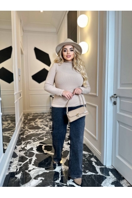 Жіночий гольф-водолазка колір бежевий