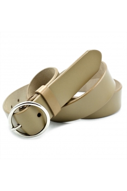 Шкіряний жіночий ремінь Оливковий