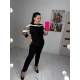 Жіночий костюм двійка колір чорний