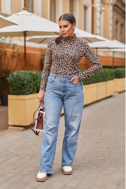 Жіночий гольф-водолазка колір лео