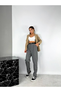 Жіночі теплі штани колір сірий