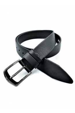 Ремінь чоловічий шкіряний чорний
