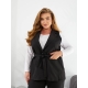 Жіночий костюм двійка жилет і штани колір чорний