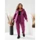 Теплий жіночий костюм на флісі колір пурпурний