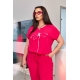 Жіночий костюм двійка колір малиновий